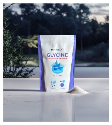 Nutri&Co Kiteinen Glysiini 100% Puhdas Neutraali Maku 300 g