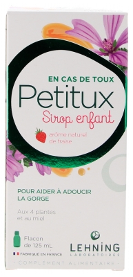 Laboratoires Lehning Petitux Sirop Enfant 125 ml