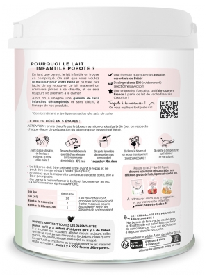 Popote Crescita da 10 Mesi a 3 Anni Bio 800 g