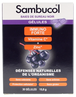 Sambucol Immuno Forte Natural Body Defenses 30 Capsules