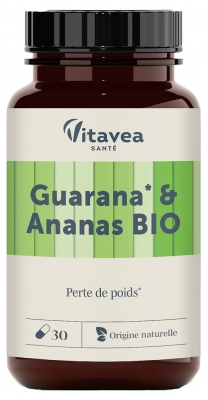 Vitavea Biologische Guarana en Ananas 30 Capsules