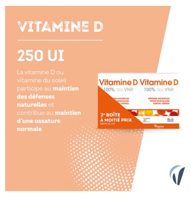Vitavea Vitamine D Lot de 2 x 90 Comprimés