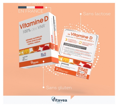 Vitavea Vitamine D Lot de 2 x 90 Comprimés
