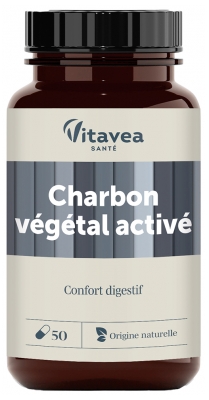 Vitavea Activated Vegetable Charcoal 50 Capsules