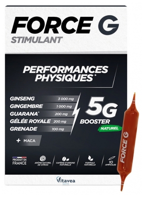 Vitavea Force G Stimulant Performances Physiques 10 Ampoules