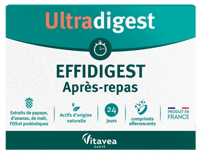 Vitavea Ultradigest Effidigest Après-Repas 24 Tabletki Musujące