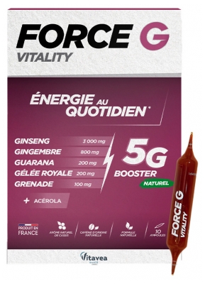 Vitavea Force G Vitality Énergie au Quotidien 10 Ampoules