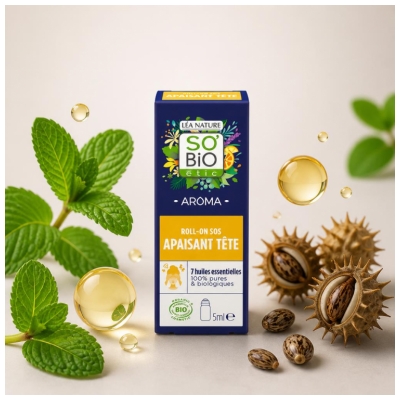 Léa Nature SO BIO étic Aroma SOS Rauhoittava Pää Roll-On Bio 5 ml