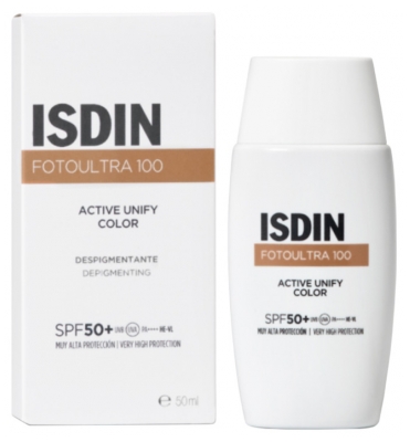 Isdin 100 Active Unify Color Fusion Fluid SPF50+ 50 ml