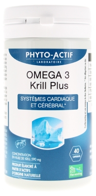 Phyto-Actif Omega 3 Krill Plus 40 Capsules