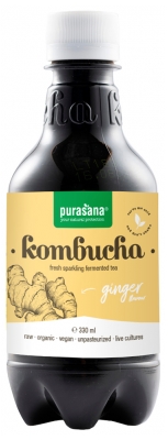 Purasana Kombucha Saveur Gingembre Bio 330 ml