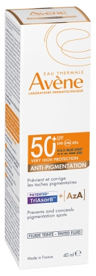 Avène Solar Tonet Fluid Anti-Pigmentering SPF50+ 40 ml