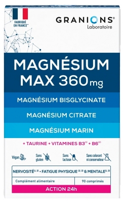 Granions Magnésium Max 360 mg 90 Comprimés