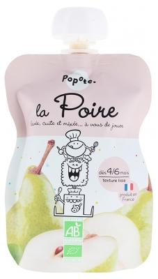 Popote Gourde La Poire Compote From 4/6 Months Organic 120 g