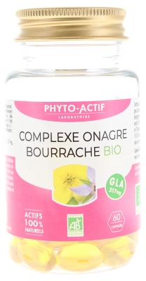 Phyto-Actif Biologisch Teunisbloem Bernagie Complex 60 Capsules