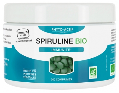Phyto-Actif Spiruline Immuniteetti Bio 300 Tablettia