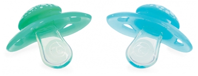 Chupeta Ortodôntica Twistshake Pacote com 2 0-6 Meses - Cor: Azul pastel / Verde