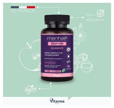 Vitavea Manhaé Coupe Faim 60 Gummies