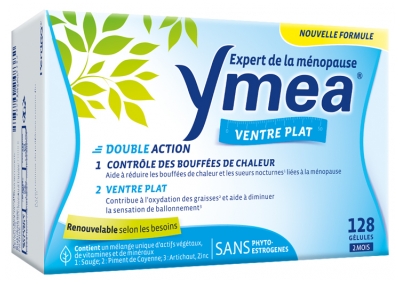 Ymea Menopausia Sofocos y Vientre Plano 128 Cápsulas