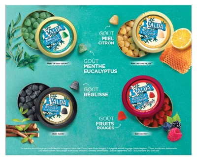 Valda Gommes Goût Fruits Rouges 140 g