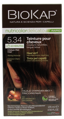 Biokap Nutricolor Tinte Rápido Delicato - Coloración: 5.34 Castaño miel claro