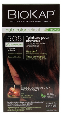 Biokap Nutricolor Tinte Rápido Delicato - Coloración: 5.05 Avellana Castaño