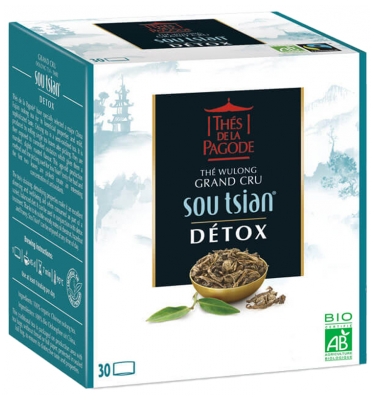 Thés de la Pagode Sou Tsian Tea Wulong Grand Cru Detox Organic 30 Sachets