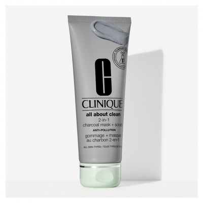 Clinique Exfoliante Anticontaminación + Mascarilla de Carbón Vegetal 2en1 100 ml