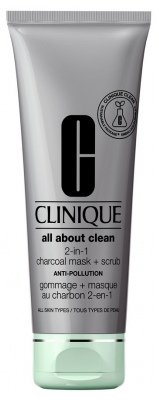 Clinique Exfoliante Anticontaminación + Mascarilla de Carbón Vegetal 2en1 100 ml