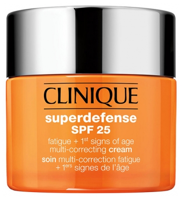 Clinique Superdefense SPF25 Multi-Korekcja Pielęgnacja Zmęczenie + Pierwsze Oznaki Starzenia Się Skóry Bardzo Suchej do Mieszanej 50 ml