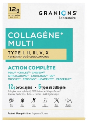 Granions Collagène + Multi Type I, II, III, V, X 260 g