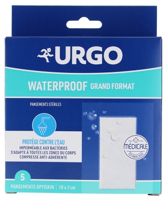 Urgo Pansements Stériles Grand Format Waterproof 5 Pansements