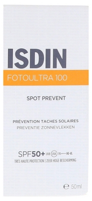 Isdin FotoUltra 100 Spot Prevent Prévention Taches Solaires SPF50+ 50 ml