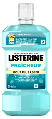 Listerine Bain de Bouche Fraîcheur Goût Plus Léger 500 ml