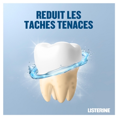 Listerine Bain de Bouche Soin Blancheur Goût Plus Léger 500 ml