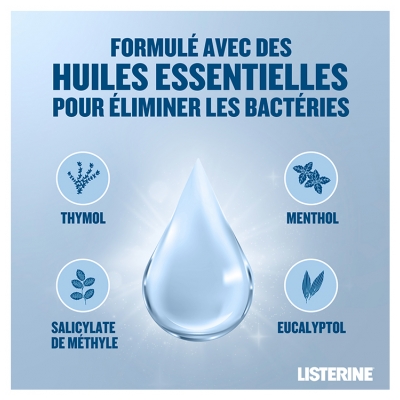 Listerine Bain de Bouche Soin Blancheur Goût Plus Léger 500 ml