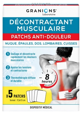 Granions Décontractant Musculaire 5 Patchs Anti-Douleur