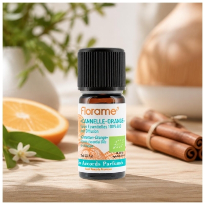 Florame Les Accords Parfumés Cinnamon Orange for Diffusion Organic 10 ml