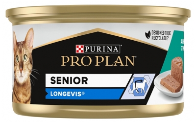 Purina Proplan Mousse de Thon Longevis Pour Chat Senior 85 g