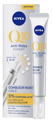 Nivea Q10 Anti-Rides Expert Sérum Visage Combleur de Rides Ciblé 2en1 15 ml