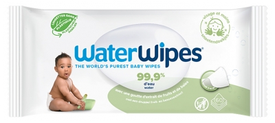 Waterwipes Visage et Mains 60 Lingettes