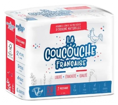 La Coucouche Française Couches Naturelles Taille 1 (2-5 kg) 28 Unités