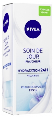 Nivea Soin de Jour Fraîcheur Hydratation 24h Peaux Normales SPF15 50 ml