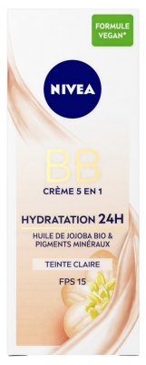 Nivea BB Cream 5in1 24H Hydration SPF15 50 ml