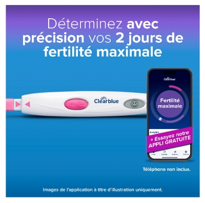 Clearblue Test d'Ovulation Digital 2 Jours 10 Unités