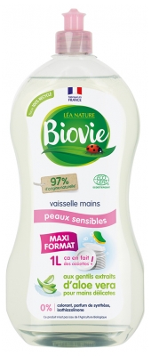 Biovie Handgeschirrspülmittel Empfindliche Haut Aloe Vera 1 L