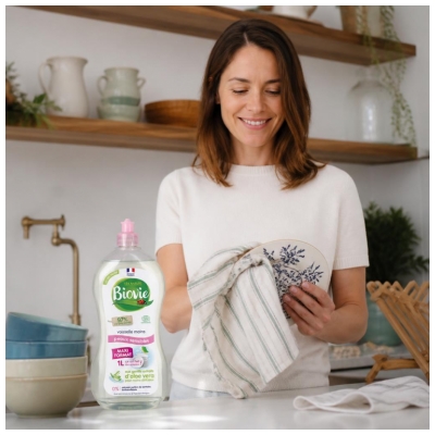 Biovie Vaisselle Mains Peaux Sensibles Aloe Vera 1 L