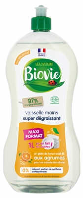 Biovie Detergent de Vase și Mâini Super Degresant Citrice 1 L