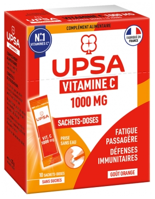 UPSA Vitalité Vitamina C 1000 mg 10 Plicuri