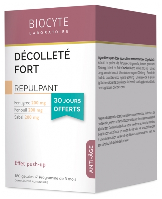 Biocyte Escote Fuerte 180 Cápsulas